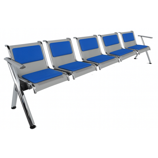 BANCA STEEL TAPIZADA 5 PLAZAS TS5-700