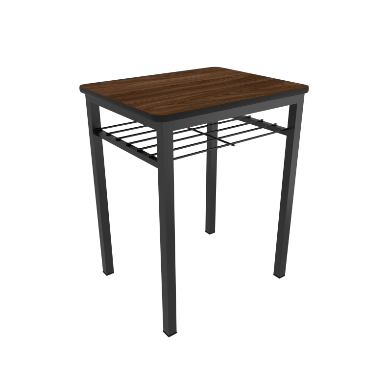 MESA INDIVIDUAL RECTANGULAR 60X48X75CM CUB. MELAMINA CON REJILLA PORTALIBROS MRIP-005