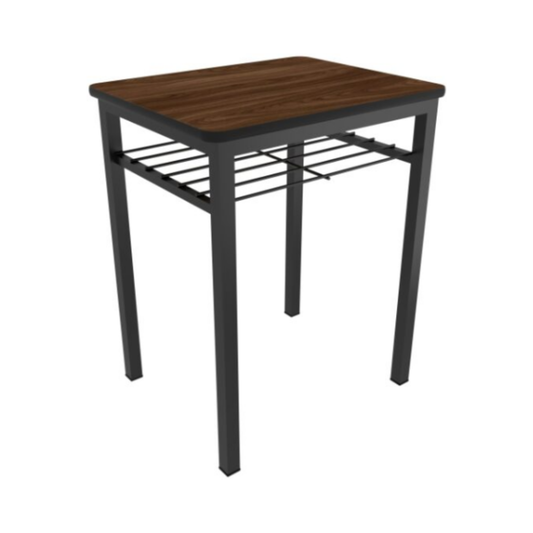 MESA INDIVIDUAL RECTANGULAR 60X48X75CM CUB. MELAMINA CON REJILLA PORTALIBROS MRIP-001