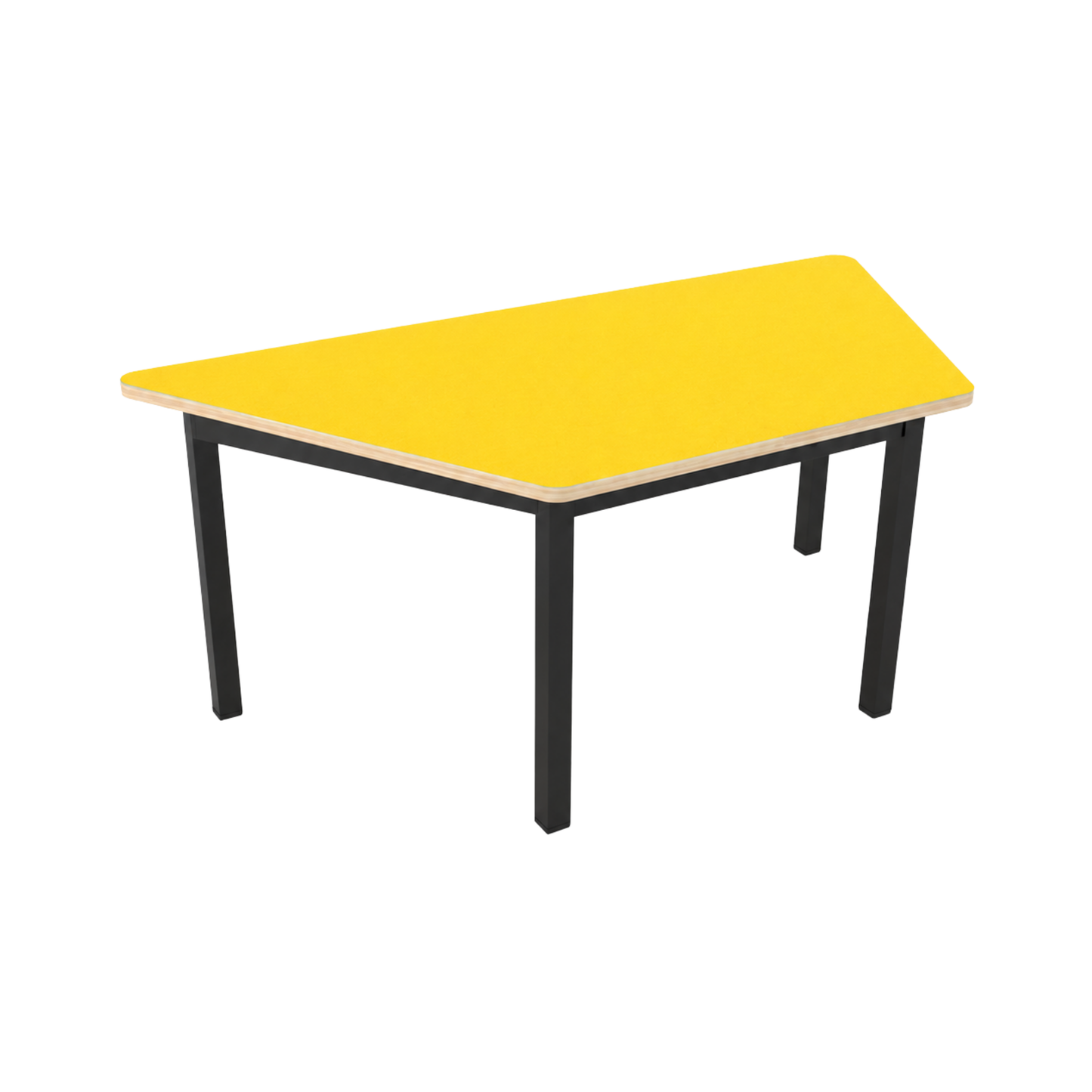 MESA TRAPEZOIDAL 120X60X50CM CUB. TRIPLAY C/LAM PLASTICO TIG-005