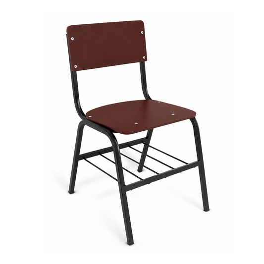 SILLA DE TRPLAY CON LAMINADO PLASTICO Y PARRILLA ET-055