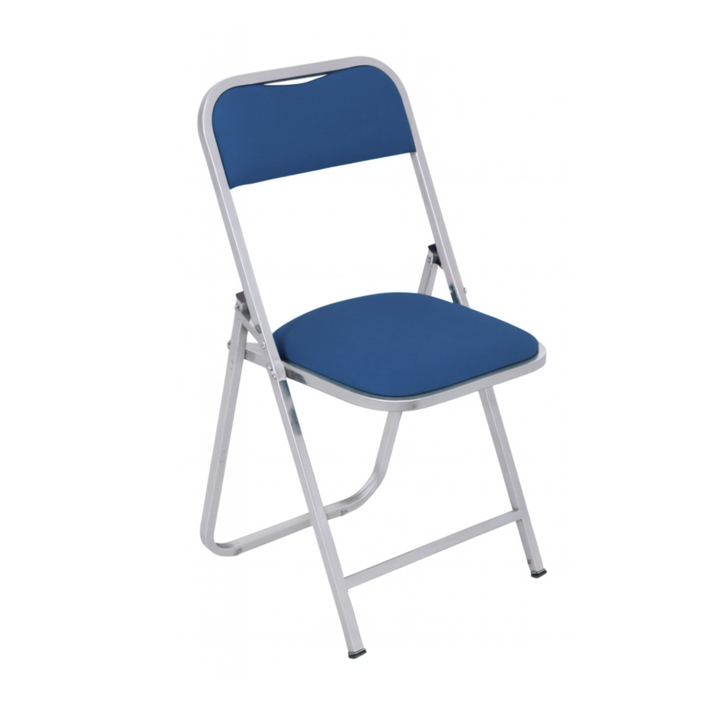 SILLA PLEGABLE CAL. 18 CROMADA, TAPIZADA EN TELA PLIANA FP-700-I1