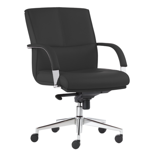 EJECUTIVO RESPALDO MEDIO PIEL BM-191-P