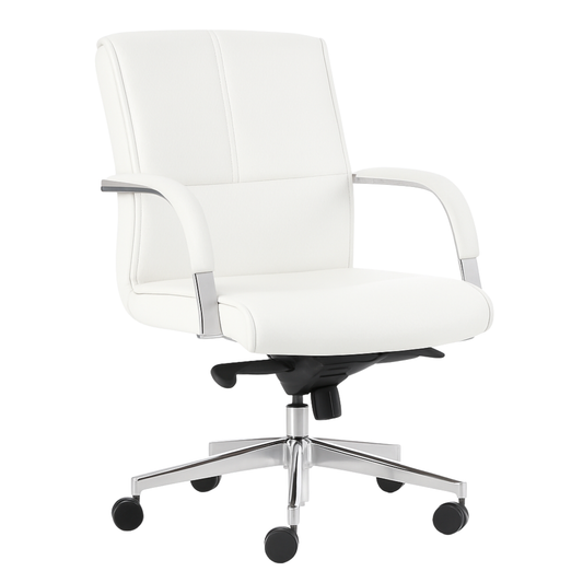 EJECUTIVO RESPALDO BAJO GREEN LEATHER BM-191-G