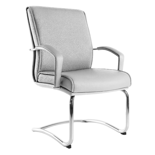 SILLON PARA VISITANTE BRAZO DOBLE GREEN LEATHER BM-43-G