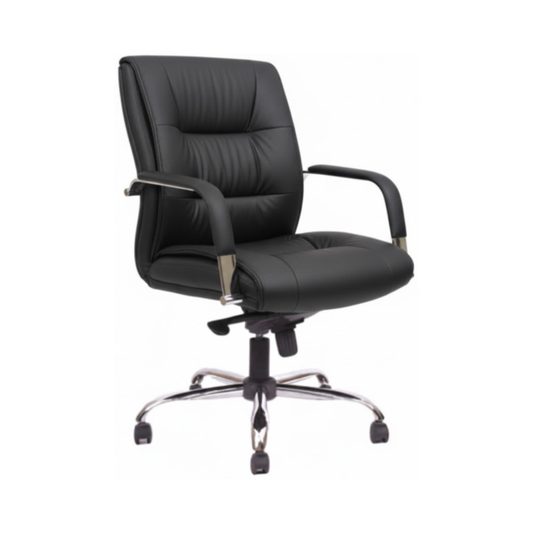 EJECUTIVO RESPALDO MEDIO PIEL BM-4501-P