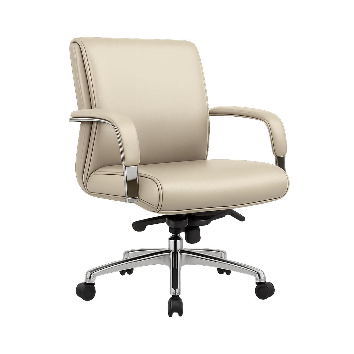 EJECUTIVO RESPALDO BAJO GREEN LEATHER BM-4001-G