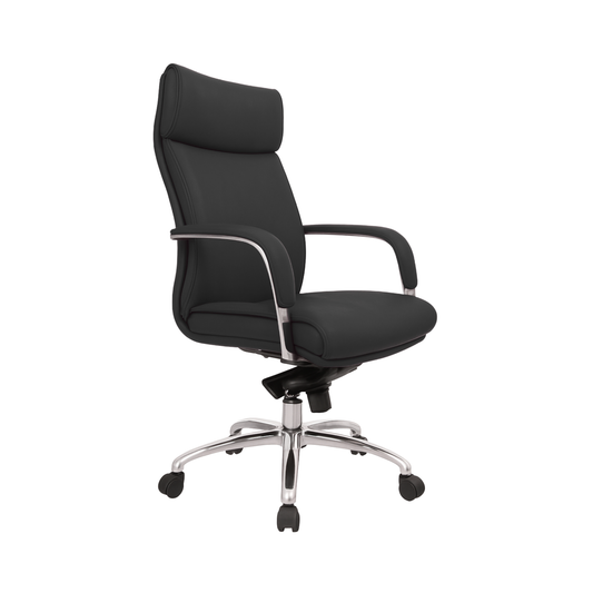 EJECUTIVO RESPALDO ALTO CONN CABECERA PIEL BM-4000-P