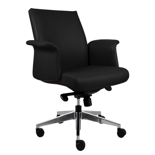 EJECUTIVO RESPALDO MEDIO PIEL BM-1241-P