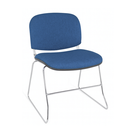 SILLA DE VISITA ISO CONVENCIONES CROMADA VIC-700