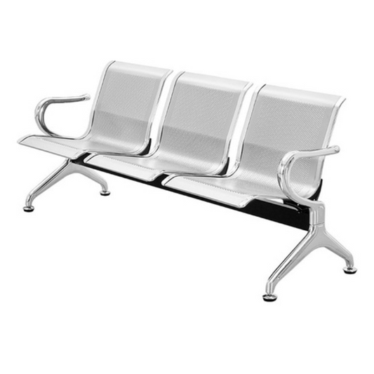 BANCA 3P METAL CROMADO