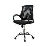 SILLA SECRETARIAL MESH NEGRO JM-108