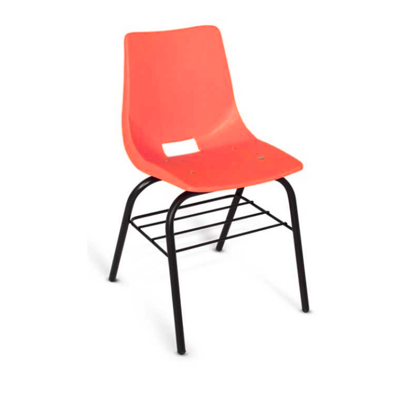 SILLA DE POLIPROPILENO MEDIANA CON PARRILLA EPM-350