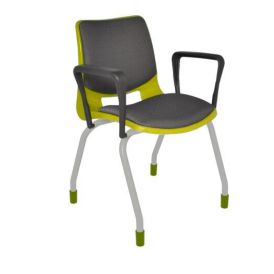 SILLA SECRETARIAL APILABLE BOLD CON BRAZOS PINTADA SBA-310