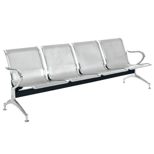 BANCA 4P METAL CROMADO
