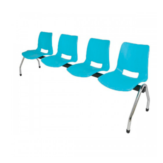 BANCA BOLD CROMADA 4 PLAZAS TB4-503