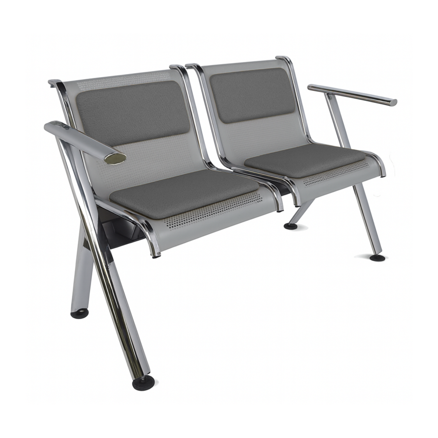 BANCA STEEL TAPIZADA 2 PLAZAS TS2-700