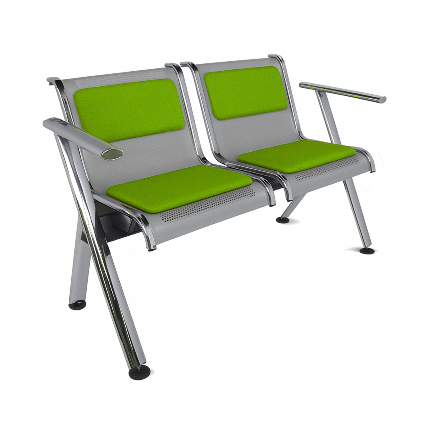 BANCA STEEL TAPIZADA 2 PLAZAS TS2-700