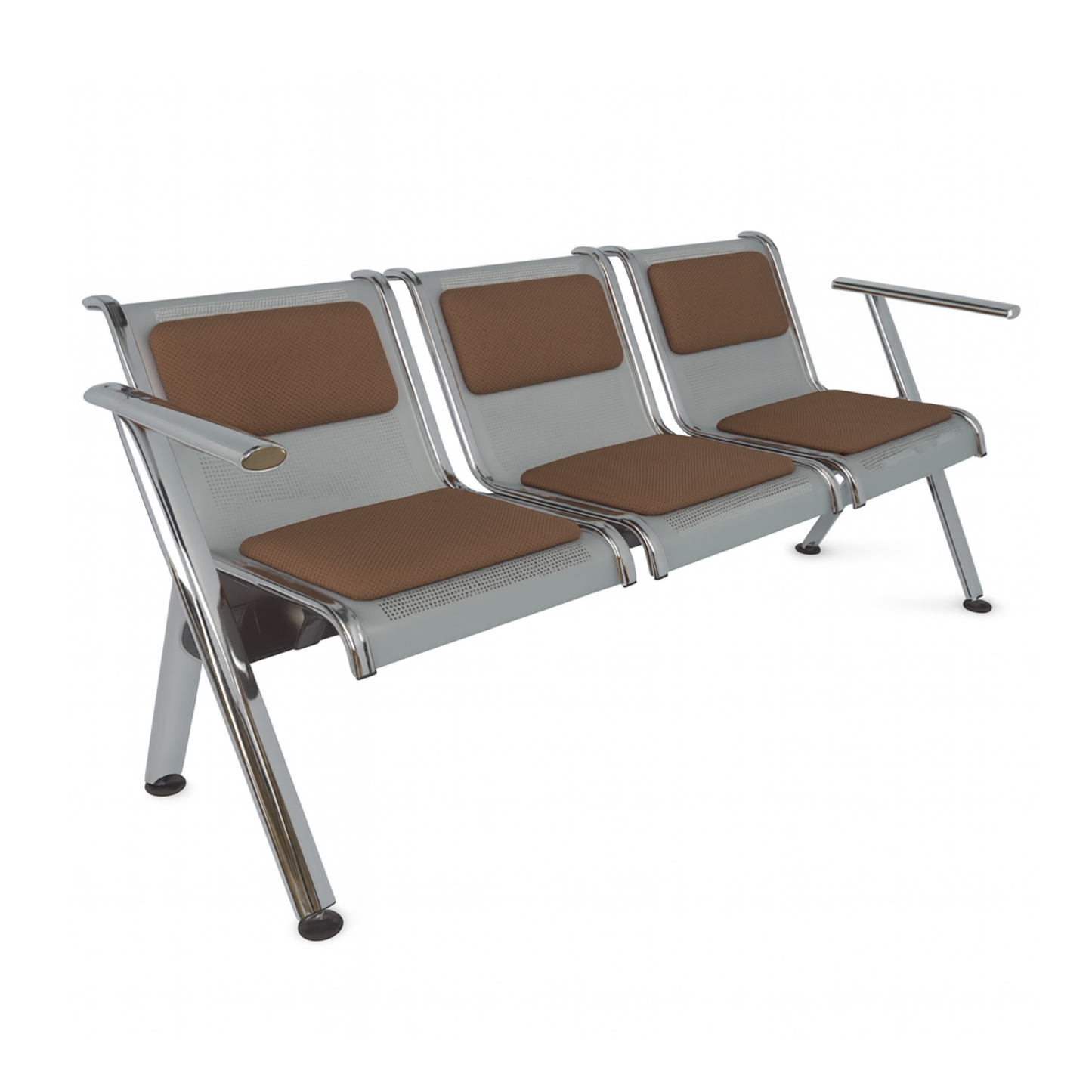 BANCA STEEL TAPIZADA 3 PLAZAS TS3-700