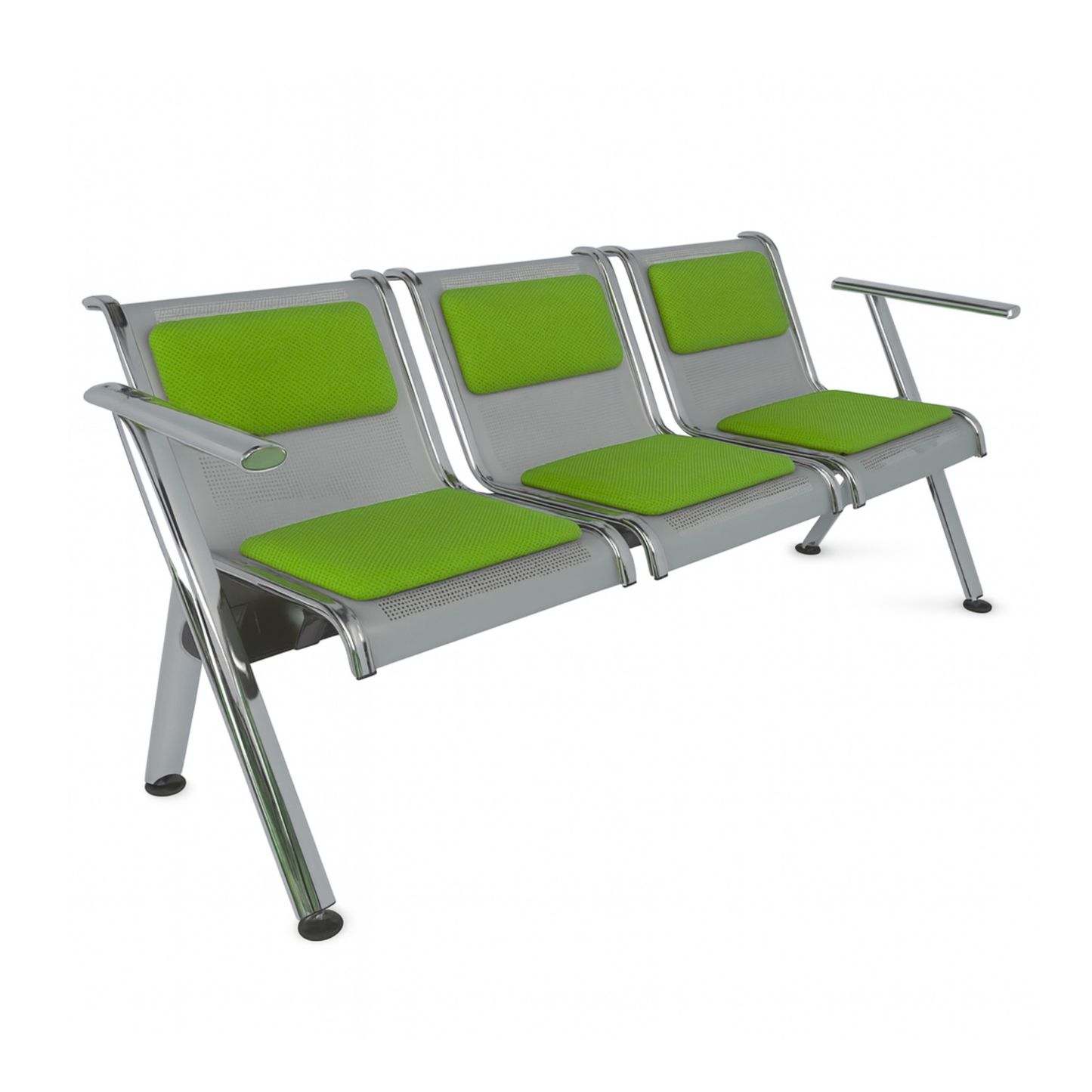 BANCA STEEL TAPIZADA 3 PLAZAS TS3-700