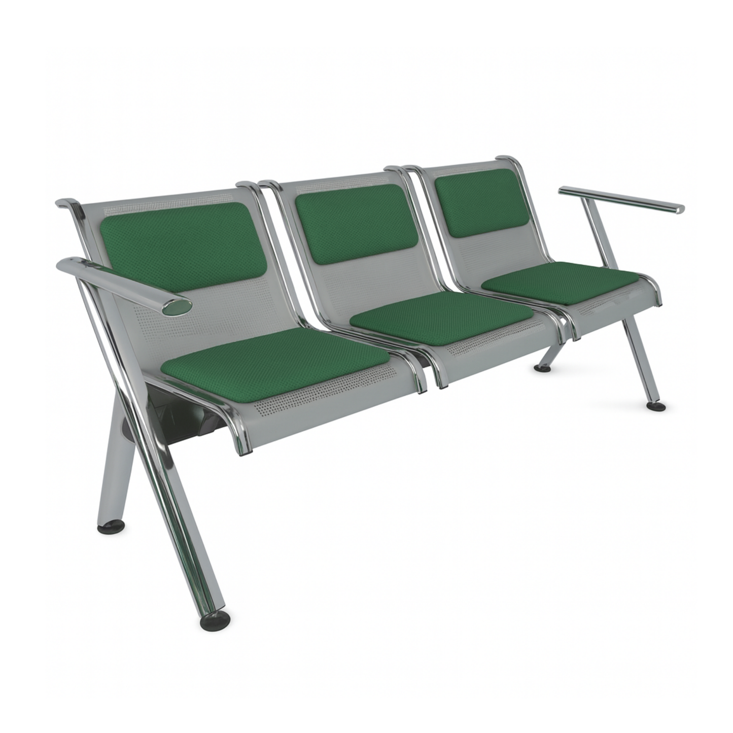 BANCA STEEL TAPIZADA 3 PLAZAS TS3-700