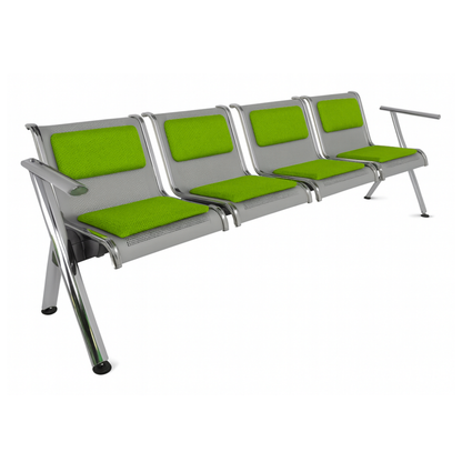 BANCA STEEL TAPIZADA 4 PLAZAS TS4-700