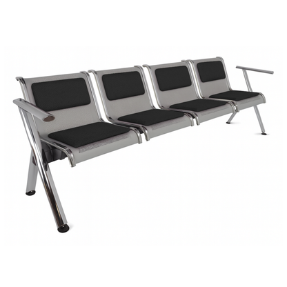 BANCA STEEL TAPIZADA 4 PLAZAS TS4-700