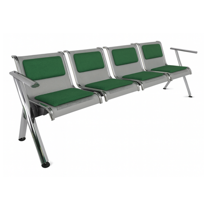BANCA STEEL TAPIZADA 4 PLAZAS TS4-700