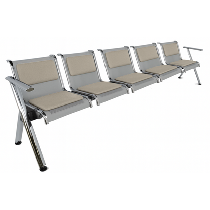 BANCA STEEL TAPIZADA 5 PLAZAS TS5-700