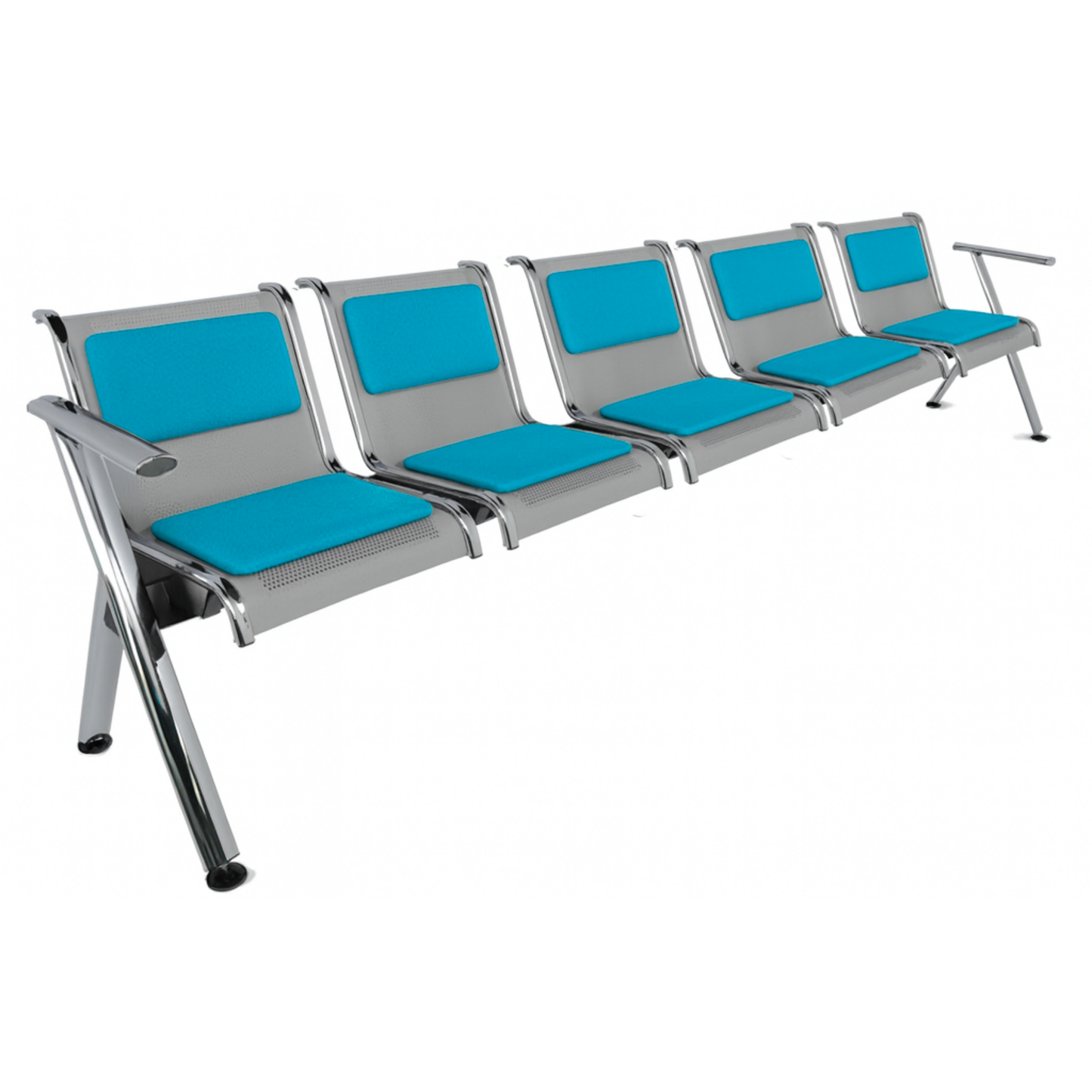 BANCA STEEL TAPIZADA 5 PLAZAS TS5-700