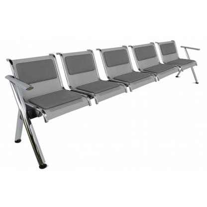 BANCA STEEL TAPIZADA 5 PLAZAS TS5-700
