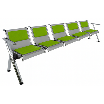 BANCA STEEL TAPIZADA 5 PLAZAS TS5-700