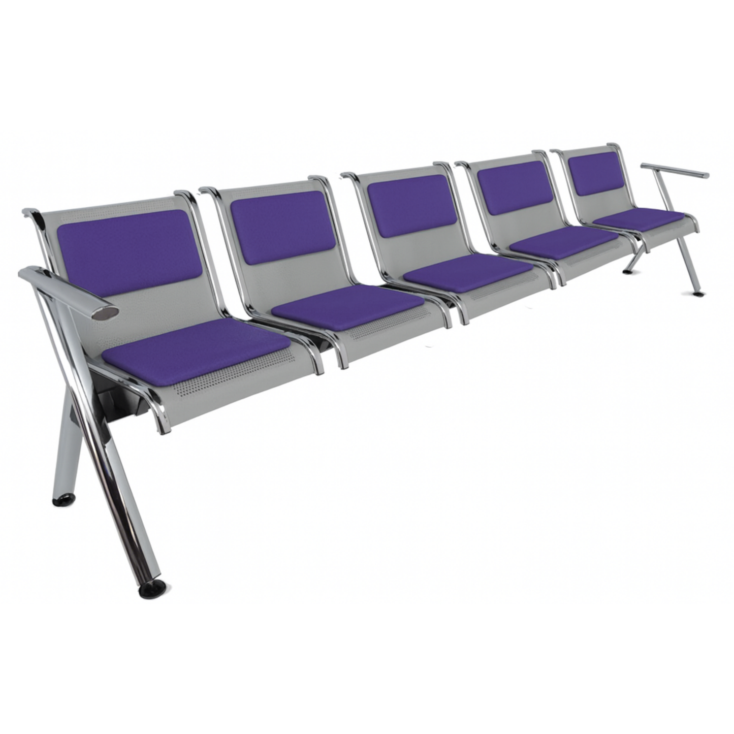 BANCA STEEL TAPIZADA 5 PLAZAS TS5-700