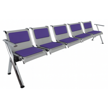 BANCA STEEL TAPIZADA 5 PLAZAS TS5-700