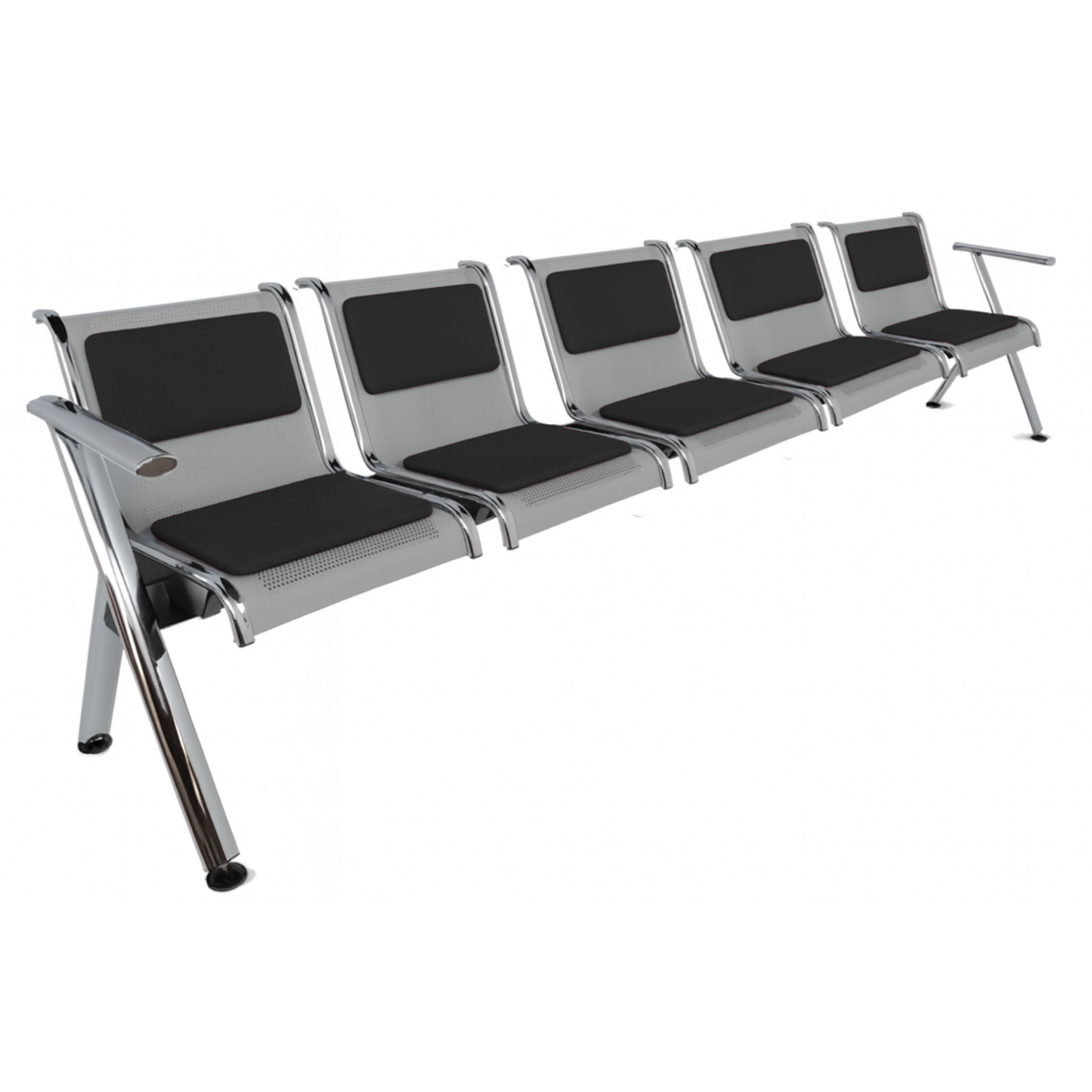 BANCA STEEL TAPIZADA 5 PLAZAS TS5-700