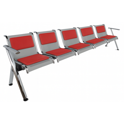 BANCA STEEL TAPIZADA 5 PLAZAS TS5-700