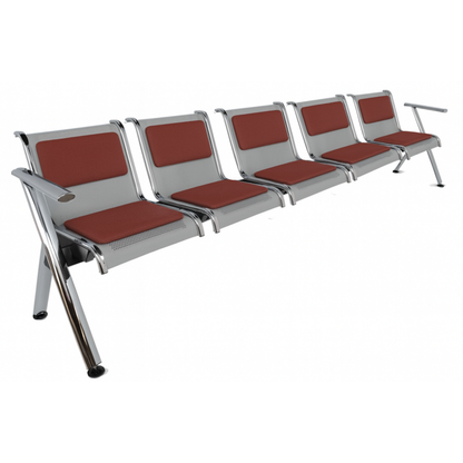 BANCA STEEL TAPIZADA 5 PLAZAS TS5-700