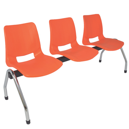 TB2-503 BANCA BOLD CROMADA 3 PLAZAS