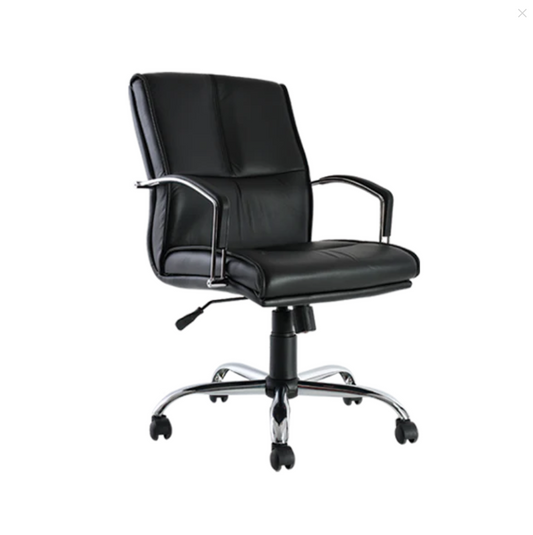 BM 91 EJECUTIVO RESPALDO MEDIO GREEN LEATHER