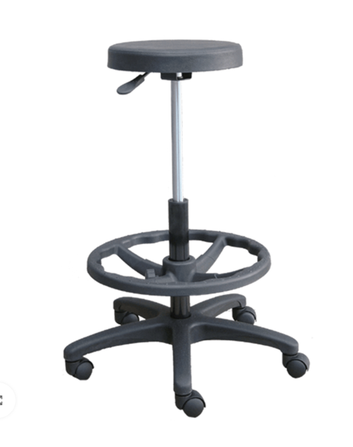 BM 613 BANCO CIRCULAR EN POLIURETANO ARO CROMADO