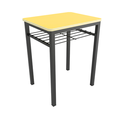 MESA INDIVIDUAL RECTANGULAR 60X48X75CM CUB. MELAMINA CON REJILLA PORTALIBROS MRIP-005