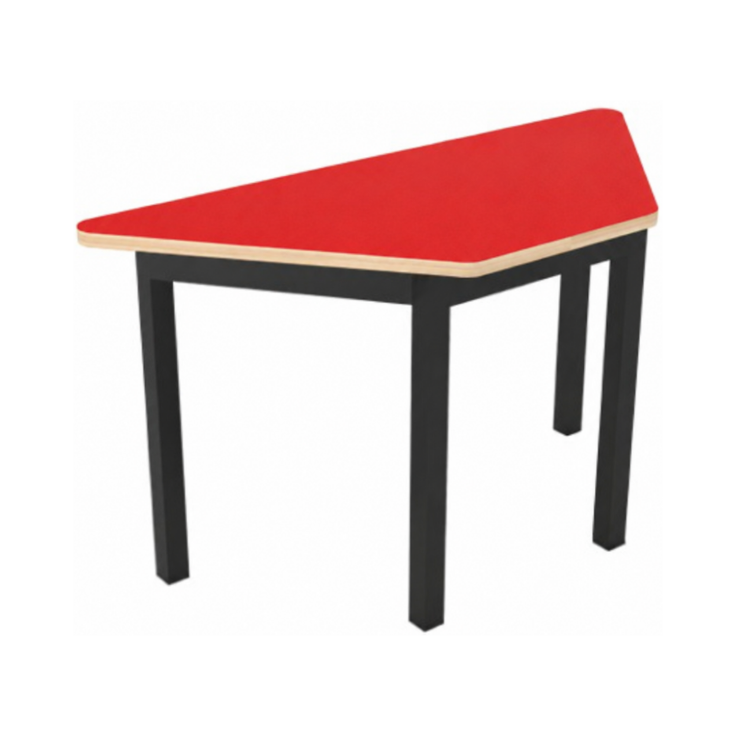 MESA TRAPEZOIDAL INF. 90X40X50CM CUB. TRIPLAY C/LAM PLASTICO TIC-005