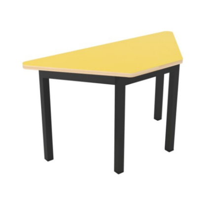 MESA TRAPEZOIDAL INF. 90X40X50CM CUB. TRIPLAY C/LAM PLASTICO TIC-005