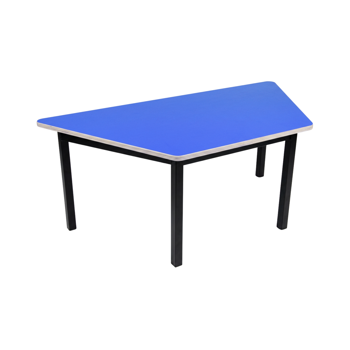 MESA TRAPEZOIDAL 120X60X50CM CUB. TRIPLAY C/LAM PLASTICO TIG-005