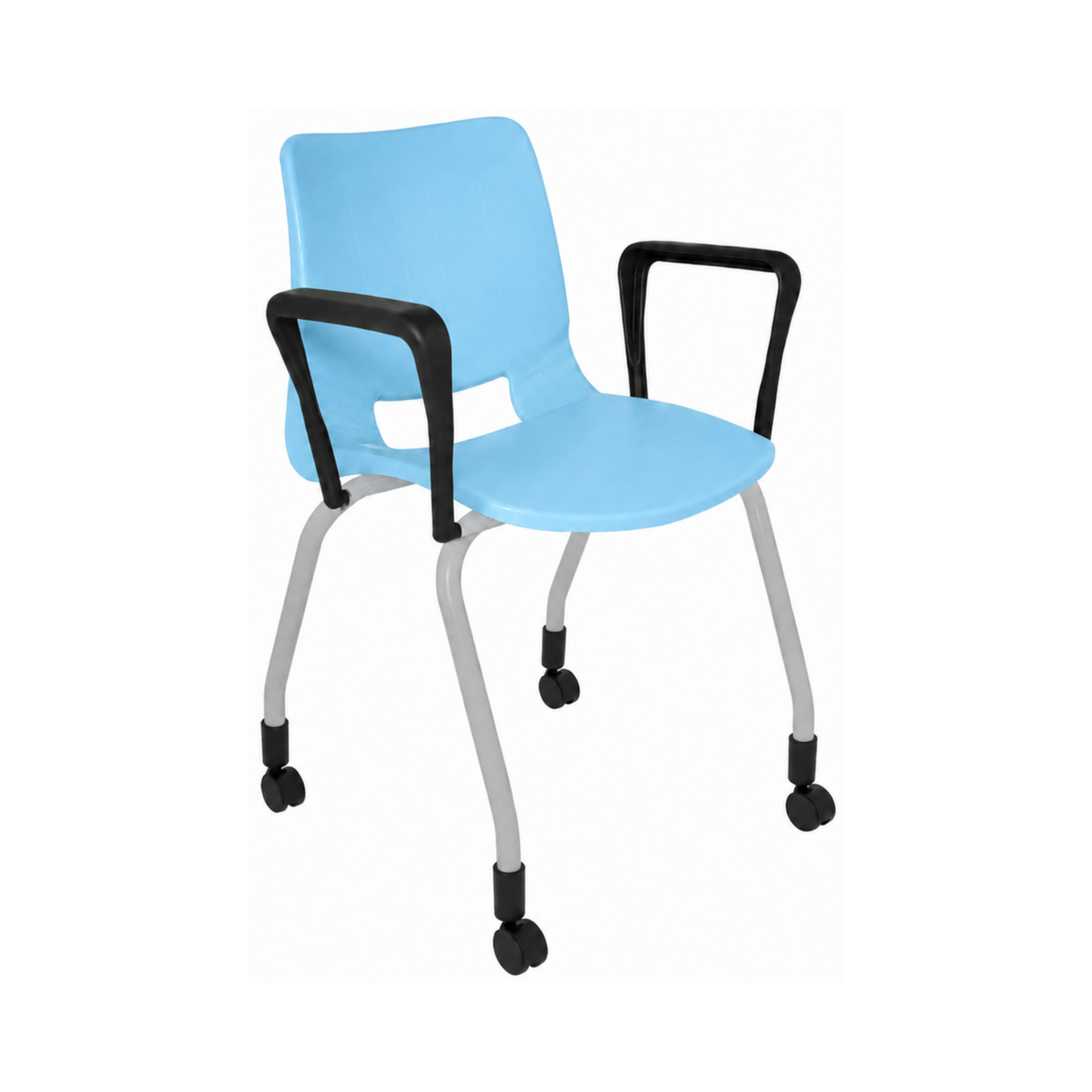 SILLA SECRETARIAL APILABLE BOLD CON BRAZOS PINTADA SBA-310