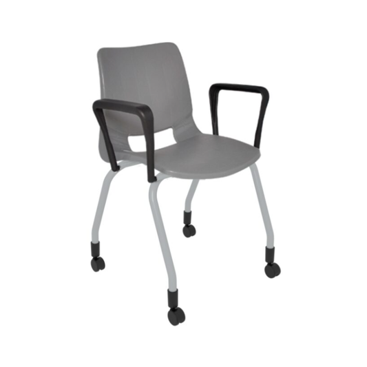 SILLA SECRETARIAL APILABLE BOLD CON BRAZOS PINTADA SBA-310