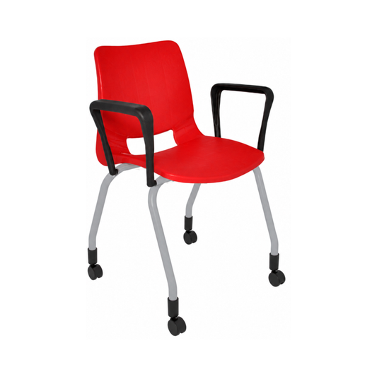 SILLA SECRETARIAL APILABLE BOLD CON BRAZOS PINTADA SBA-310