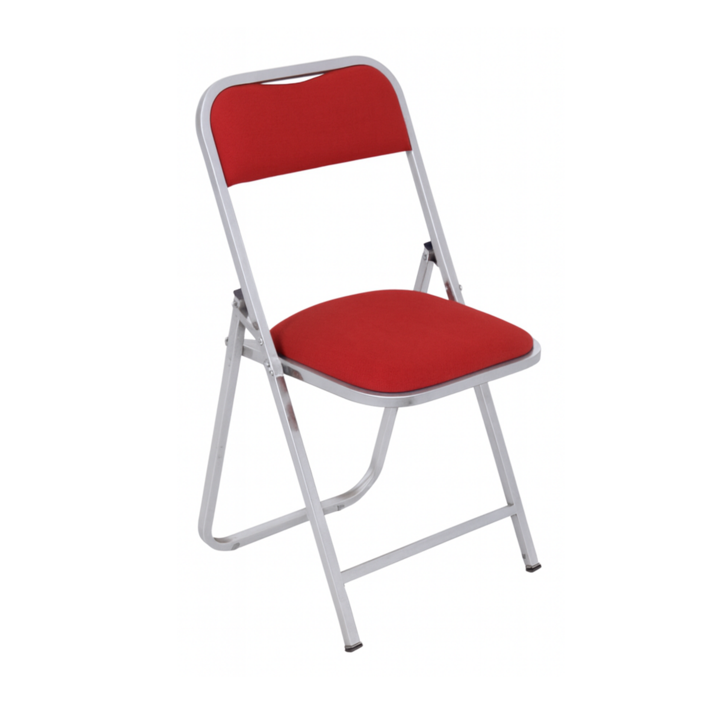 SILLA PLEGABLE CAL.18 CROMADA, TAPIZADA EN VINIL FP-700-I2