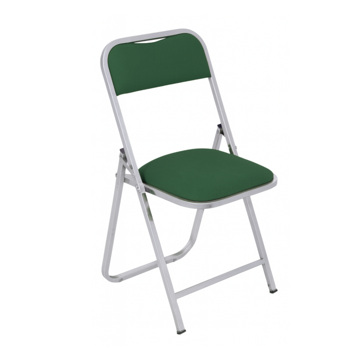 SILLA PLEGABLE CAL.18 CROMADA, TAPIZADA EN VINIL FP-700-I2