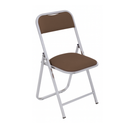 SILLA PLEGABLE CAL.20 CROMADA, TAPIZADA EN VINIL FP-700-K2